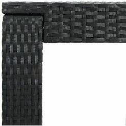 Grosses soldes 🎉 NOVA Square Garden Bar Table 60.5x60.5x110.5 Cm Diverses Couleurs Table De Bar De Jardin Noir 60,5x60,5x110,5 Cm Résine Tressée Couleur : Noir 🧨 -Table haute Boutique 57224169 4