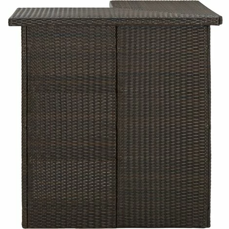 Coupon 👍 NOVA Bar Table Garden Board Poly In Polyrattan Diverses Couleurs Table D'angle De Bar Marron 100x50x105 Cm Résine Tressée Couleur : Marron 🥰 5 Coupon 👍 NOVA Bar Table Garden Board Poly In Polyrattan Diverses Couleurs Table D'angle De Bar Marron 100x50x105 Cm Résine Tressée Couleur : Marron 🥰 – Image 3