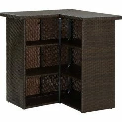 Coupon 👍 NOVA Bar Table Garden Board Poly In Polyrattan Diverses Couleurs Table D'angle De Bar Marron 100x50x105 Cm Résine Tressée Couleur : Marron 🥰 11 Coupon 👍 NOVA Bar Table Garden Board Poly In Polyrattan Diverses Couleurs Table D'angle De Bar Marron 100x50x105 Cm Résine Tressée Couleur : Marron 🥰 -Table haute Boutique 57224543 5
