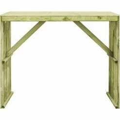 Budget ⭐ NOVA Tableau De Bar 130x60x110 Cm Dans Du Bois De Pin Imprégné Table De Bar 130 X 60 X 110 Cm Pin Imprégné 🤩