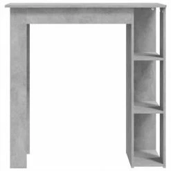 Top 10 🧨 ASUPERMALL Table De Bar Avec étagère Gris Béton 102x50x103,5 Cm Aggloméré 🔔 -Table haute Boutique 57733801 5