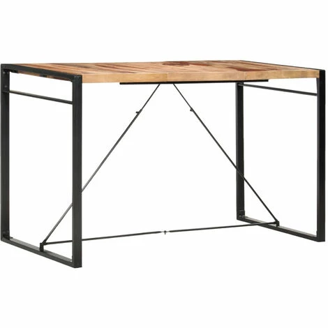 Promo 🧨 ASUPERMALL Table De Bar 180x90x110 Cm Bois Solide ⌛ 3 Promo 🧨 ASUPERMALL Table De Bar 180x90x110 Cm Bois Solide ⌛