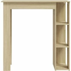 Remise 👏 TRUE DEAL Table De Bar Avec étagère Chêne Sonoma 102x50x103,5cm Aggloméré 😀 11 Remise 👏 TRUE DEAL Table De Bar Avec étagère Chêne Sonoma 102x50x103,5cm Aggloméré 😀 -Table haute Boutique 57842777 5
