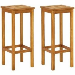 Top 10 🔔 INLIFE Ensemble De Bar De Balcon 3 Pcs Bois D'acacia Solide 🌟 -Table haute Boutique 57884723 5