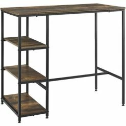 Le moins cher 🥰 NOVA Table Haute Des Bars Péninsule De Cuisine Diverses étagères 🥰