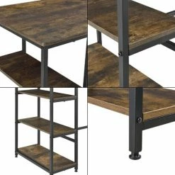 Le moins cher 🥰 NOVA Table Haute Des Bars Péninsule De Cuisine Diverses étagères 🥰 -Table haute Boutique 58597327 5