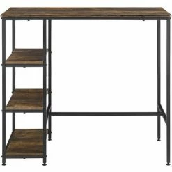 Acheter 🧨 NOVA Ensemble De La Table De Bar Cucina 2 Kitchen 2 Tabourets En Bois Foncé Rustique 💯 -Table haute Boutique 58597340 2