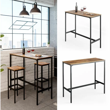 Meilleure vente ⭐ Table De Bar Fyrk Table De Bistro Mange-debout Comptoir 120cm X 50 Cm Bar Vicco ✔️ 4 Meilleure vente ⭐ Table De Bar Fyrk Table De Bistro Mange-debout Comptoir 120cm X 50 Cm Bar Vicco ✔️ – Image 2