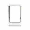 Budget 🥰 M&S Table De Bar Carrée 60x102 Cm En Bois Blanc Et Métal Noir ❤️ 2 Budget 🥰 M&S Table De Bar Carrée 60x102 Cm En Bois Blanc Et Métal Noir ❤️ -Table haute Boutique 59129851 1