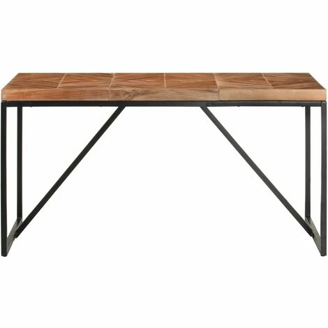 Bon marché 👏 INLIFE Table à Dîner 140x70x76 Cm Bois Massif D'acacia Et De Manguier 🔔 4 Bon marché 👏 INLIFE Table à Dîner 140x70x76 Cm Bois Massif D'acacia Et De Manguier 🔔 – Image 2