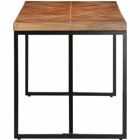 Bon marché 👏 INLIFE Table à Dîner 140x70x76 Cm Bois Massif D'acacia Et De Manguier 🔔 5 Bon marché 👏 INLIFE Table à Dîner 140x70x76 Cm Bois Massif D'acacia Et De Manguier 🔔 – Image 3