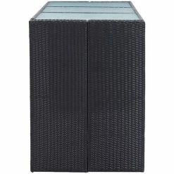 Coupon ⭐ INLIFE Meuble De Bar De Jardin 7 Pcs Et Coussins Résine Tressée Noir - Noir 🎁 10 Coupon ⭐ INLIFE Meuble De Bar De Jardin 7 Pcs Et Coussins Résine Tressée Noir - Noir 🎁 -Table haute Boutique 59172069 4