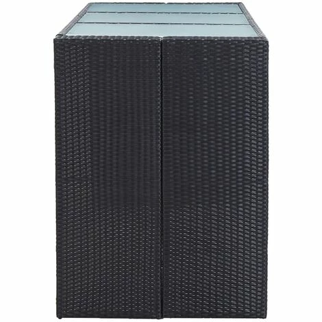 Coupon ⭐ INLIFE Meuble De Bar De Jardin 7 Pcs Et Coussins Résine Tressée Noir - Noir 🎁 6 Coupon ⭐ INLIFE Meuble De Bar De Jardin 7 Pcs Et Coussins Résine Tressée Noir - Noir 🎁 – Image 4