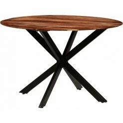 Sortie 🔥 INLIFE Table De Salle à Manger Bois Massif De Sesham 120 X 77 Cm - Brun ✨ 8 Sortie 🔥 INLIFE Table De Salle à Manger Bois Massif De Sesham 120 X 77 Cm - Brun ✨ -Table haute Boutique 59172503 2