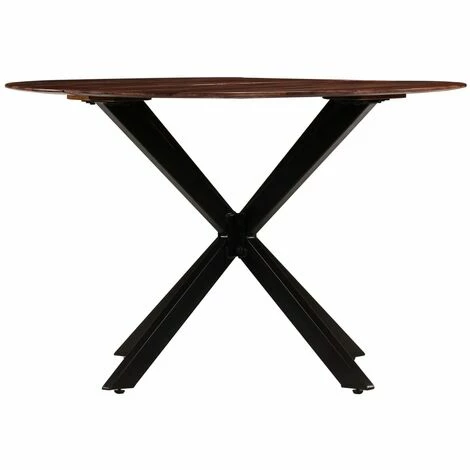 Sortie 🔥 INLIFE Table De Salle à Manger Bois Massif De Sesham 120 X 77 Cm - Brun ✨ 5 Sortie 🔥 INLIFE Table De Salle à Manger Bois Massif De Sesham 120 X 77 Cm - Brun ✨ – Image 3