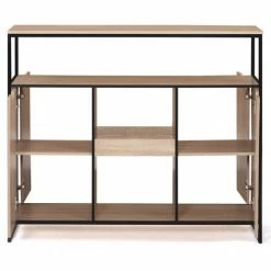 Grosses soldes ⌛ IDMARKET Meuble De Bar Avec Portes Et étagères DETROIT Design Industriel 😀 9 Grosses soldes ⌛ IDMARKET Meuble De Bar Avec Portes Et étagères DETROIT Design Industriel 😀 -Table haute Boutique 59281496 3