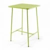 Budget 🔥 OVIALA Palavas - Table De Bar Acier Vert - Vert 🛒 -Table haute Boutique 59314718 1