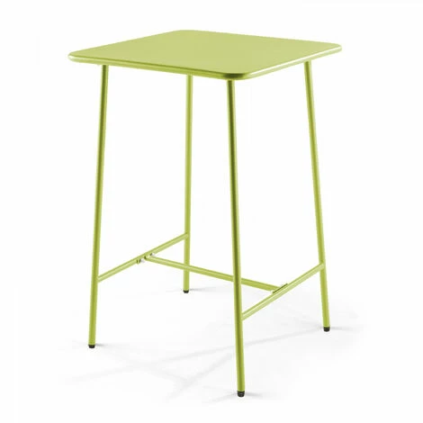 Budget 🔥 OVIALA Palavas - Table De Bar Acier Vert - Vert 🛒 3 Budget 🔥 OVIALA Palavas - Table De Bar Acier Vert - Vert 🛒