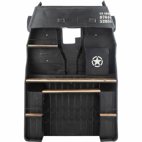 Vente flash 👍 LES TENDANCES Bar Camion En Métal Noir Bob L 220 Cm 🎁 7 Vente flash 👍 LES TENDANCES Bar Camion En Métal Noir Bob L 220 Cm 🎁 – Image 5