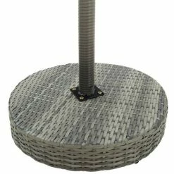 Promo 💯 Topdeal Ensemble De Bar De Jardin 3 Pcs Et Coussins Résine Tressée Gris FF3064765_FR 🎉 -Table haute Boutique 59653126 4