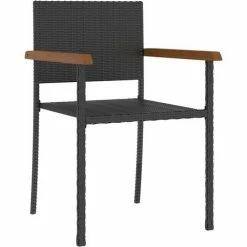 De gros 🎁 Topdeal Ensemble De Salle à Manger D'extérieur 7pcs Résine Tressée Noir FF3059367_FR 👍 8 De gros 🎁 Topdeal Ensemble De Salle à Manger D'extérieur 7pcs Résine Tressée Noir FF3059367_FR 👍 -Table haute Boutique 59653170 2