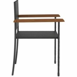 De gros 🎁 Topdeal Ensemble De Salle à Manger D'extérieur 7pcs Résine Tressée Noir FF3059367_FR 👍 11 De gros 🎁 Topdeal Ensemble De Salle à Manger D'extérieur 7pcs Résine Tressée Noir FF3059367_FR 👍 -Table haute Boutique 59653170 5
