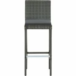 Bon marché ❤️ Topdeal Ensemble De Bar De Jardin 3 Pcs Et Coussins Résine Tressée Gris FF3064793_FR 🌟 10 Bon marché ❤️ Topdeal Ensemble De Bar De Jardin 3 Pcs Et Coussins Résine Tressée Gris FF3064793_FR 🌟 -Table haute Boutique 59653242 4