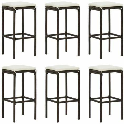 Budget 😉 Topdeal Meuble De Bar De Jardin 7 Pcs Et Coussins Résine Tressée Marron FF3064822_FR 😍 7 Budget 😉 Topdeal Meuble De Bar De Jardin 7 Pcs Et Coussins Résine Tressée Marron FF3064822_FR 😍 – Image 5