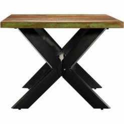 Les meilleures critiques de 😉 INLIFE Table à Dîner 200x100x75 Cm Bois De Récupération Solide 🎁 -Table haute Boutique 59848727 3