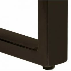 Remise 😍 NOVA Tableau à Manger Salon En Bois Massif 180x90x76 Cm Brun ⌛ -Table haute Boutique 59995255 4