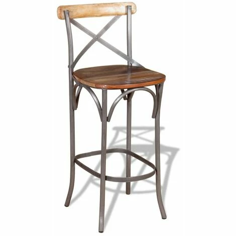 Grosses soldes 💯 NOVA Tabourets De Bar En Bois Massif De Récupération Recyclée Multicolore 🌟 4 Grosses soldes 💯 NOVA Tabourets De Bar En Bois Massif De Récupération Recyclée Multicolore 🌟 – Image 2