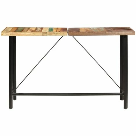Grosses soldes ❤️ Topdeal Table De Bar 180x70x107 Cm Bois De Récupération Solide FF286595_FR ⌛ 4 Grosses soldes ❤️ Topdeal Table De Bar 180x70x107 Cm Bois De Récupération Solide FF286595_FR ⌛ – Image 2