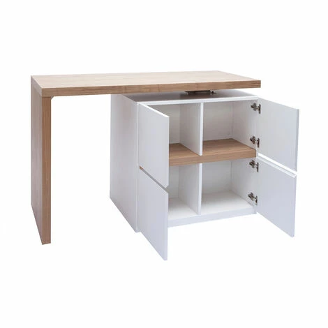 Les meilleures critiques de 🌟 MILIBOO Îlot - Table De Bar Modulable Avec Rangement Blanc Mat Et Chêne H90 MAX - Blanc Mat 👏 5 Les meilleures critiques de 🌟 MILIBOO Îlot - Table De Bar Modulable Avec Rangement Blanc Mat Et Chêne H90 MAX - Blanc Mat 👏 – Image 3