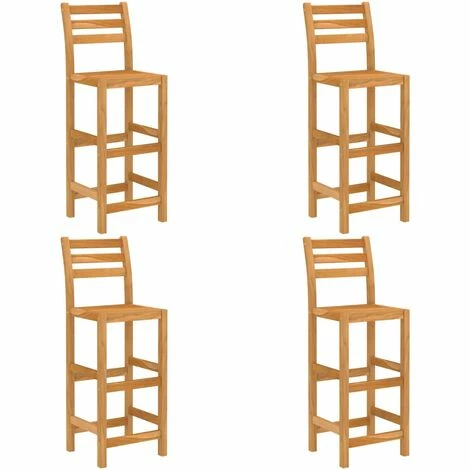 Sortie 😀 LITZEE Ensemble De Bar D'extérieur 5 Pcs Bois D'acacia Massif # 💯 6 Sortie 😀 LITZEE Ensemble De Bar D'extérieur 5 Pcs Bois D'acacia Massif # 💯 – Image 4