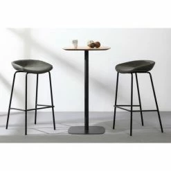 Bon marché 🔥 FURNMOD DESIGN YOUR SPACE Table Haute De Pub Avec Plateau En Bois De Chêne Naturel | Chêne - Chêne 🔥 -Table haute Boutique 60172309 3