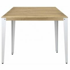 Coupon 🔔 Table Mange Debout Lunds 80X140x110cm Blanc-Vieilli. Box Furniture - Blanc 🛒 -Table haute Boutique 60283826 2