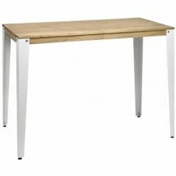 Top 10 ⭐ Table Mange Debout Lunds 60X140x110cm Blanc-Vieilli. Box Furniture - Blanc 😉