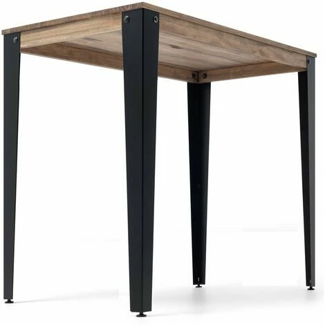 Meilleur prix 🎁 Table Mange Debout Lunds 60X100x110cm Noir-Vieilli. Box Furniture - Noir 🌟 5 Meilleur prix 🎁 Table Mange Debout Lunds 60X100x110cm Noir-Vieilli. Box Furniture - Noir 🌟 – Image 3
