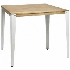 Acheter 🛒 Table Mange Debout Lunds 80X120x110cm Blanc-Vieilli. Box Furniture - Blanc 🥰