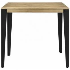Budget 🔥 Table Mange Debout Lunds 59x59x110cm Noir-Vieilli. Box Furniture - Noir 🎁 -Table haute Boutique 60283882 2