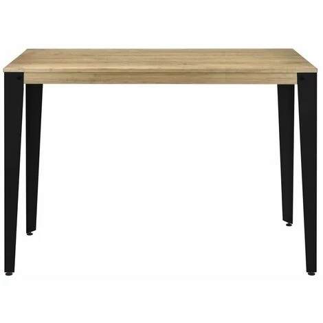 Grosses soldes 🧨 Table Mange Debout Lunds 60X140x110cm Noir-Vieilli. Box Furniture - Noir 🛒 4 Grosses soldes 🧨 Table Mange Debout Lunds 60X140x110cm Noir-Vieilli. Box Furniture - Noir 🛒 – Image 2