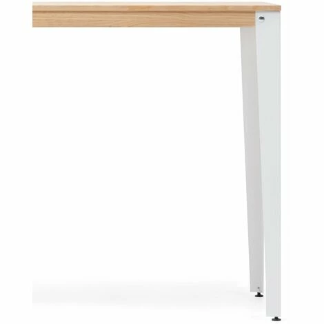 Coupon 🌟 Table Mange Debout Lunds 80X160x110cm Blanc-Naturel. Box Furniture - Blanc 🤩 6 Coupon 🌟 Table Mange Debout Lunds 80X160x110cm Blanc-Naturel. Box Furniture - Blanc 🤩 – Image 4