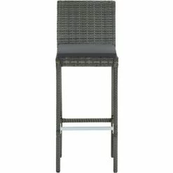 Vente flash 👍 INLIFE Jeu De Bar De Jardin 7pcs Et Coussins Anthracite Résine Tressée ✔️ 11 Vente flash 👍 INLIFE Jeu De Bar De Jardin 7pcs Et Coussins Anthracite Résine Tressée ✔️ -Table haute Boutique 60303625 5