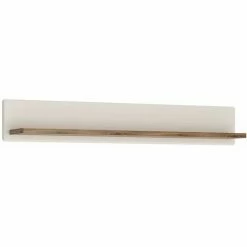 Vente flash 🛒 NETFURNITURE Delly Wallshelf Alpine White Et Stirling Oak - Blanc ⭐