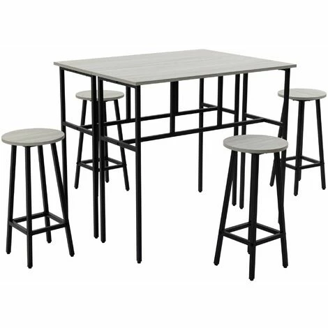 Les meilleures critiques de ✔️ HOMCOM Ensemble Table De Bar Style Industriel 6 Pièces - 2 Tables, 4 Tabourets - Acier Noir Panneaux Particules Aspect Bois Gris - Gris ⭐ 3 Les meilleures critiques de ✔️ HOMCOM Ensemble Table De Bar Style Industriel 6 Pièces - 2 Tables, 4 Tabourets - Acier Noir Panneaux Particules Aspect Bois Gris - Gris ⭐