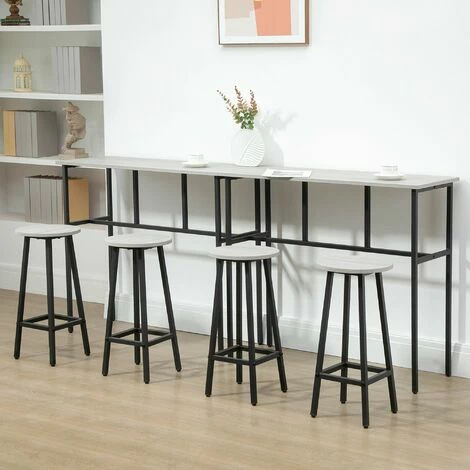 Les meilleures critiques de ✔️ HOMCOM Ensemble Table De Bar Style Industriel 6 Pièces - 2 Tables, 4 Tabourets - Acier Noir Panneaux Particules Aspect Bois Gris - Gris ⭐ 6 Les meilleures critiques de ✔️ HOMCOM Ensemble Table De Bar Style Industriel 6 Pièces - 2 Tables, 4 Tabourets - Acier Noir Panneaux Particules Aspect Bois Gris - Gris ⭐ – Image 4