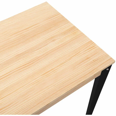 Bon marché 🌟 Table Mange Debout Lunds 60X140x110cm Noir-Naturel. Box Furniture - Noir 🤩 7 Bon marché 🌟 Table Mange Debout Lunds 60X140x110cm Noir-Naturel. Box Furniture - Noir 🤩 – Image 5