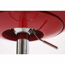 Offres 😀 DéCOSHOP26 Table De Bar Bistrot Réglable En Hauteur Ø60cm Rouge - Rougeed ✨ -Table haute Boutique 60638826 3