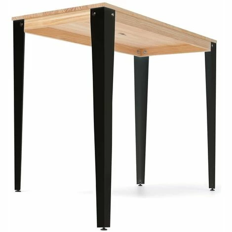 Bon marché 🌟 Table Mange Debout Lunds 70X110x110cm Noir-Naturel. Box Furniture - Noir 😍 5 Bon marché 🌟 Table Mange Debout Lunds 70X110x110cm Noir-Naturel. Box Furniture - Noir 😍 – Image 3