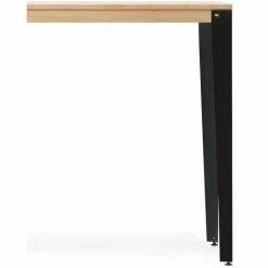 Meilleur prix 💯 Table Mange Debout Lunds 60X120x110cm Noir-Naturel. Box Furniture - Noir 🛒 -Table haute Boutique 60723949 4